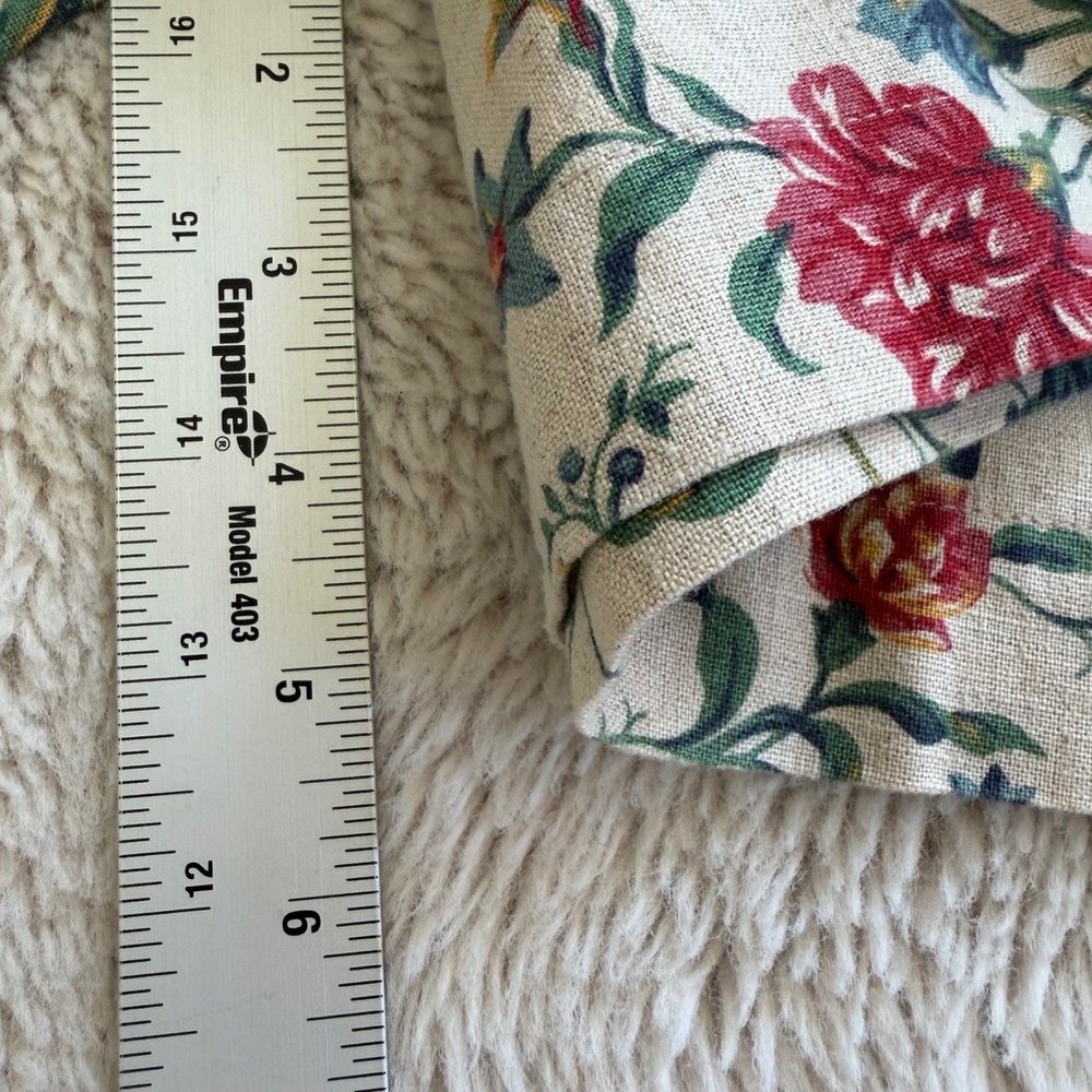 90s Vintage Floral Linen Blend High Waisted Shorts Cottagecore 6P Indie Retro - Picture 6 of 6
